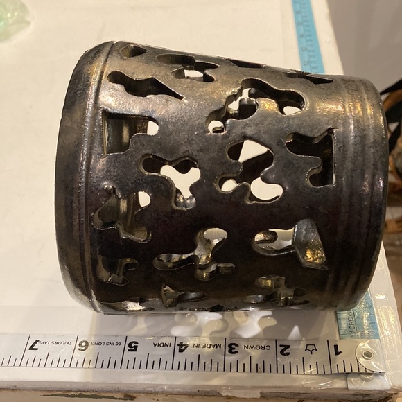 Cole Pottery Black Oxidized Candle Luminaire Red Clay W/ Black Oxidization - Picture 10 of 17